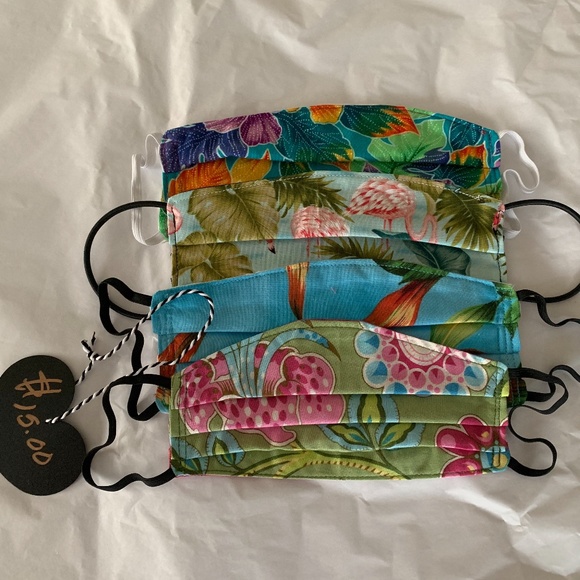 Hand Made Face Masks Tropical (4) - Picture 1 of 2